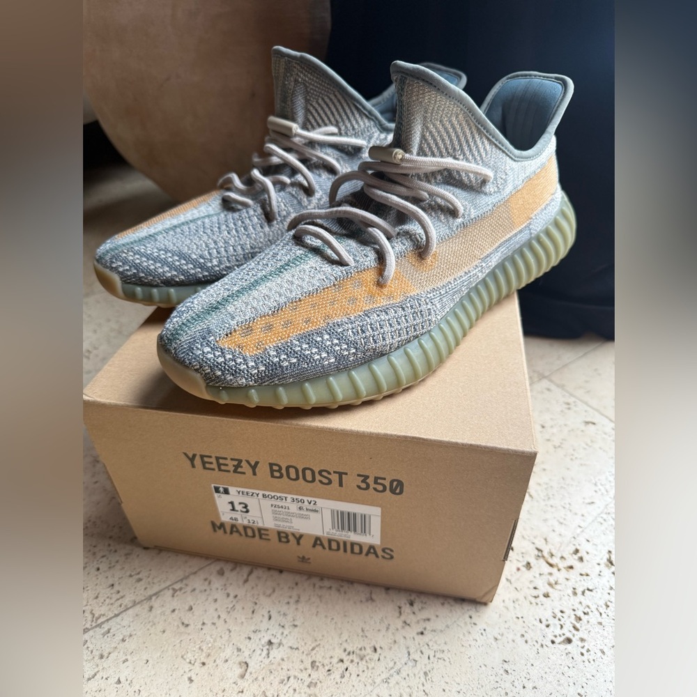 Adidas Yeezy Boost 350 V2 ISRAFI FZ5421 size 13  - Gray and Orange w box
